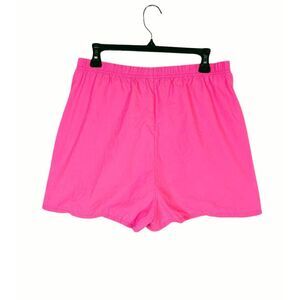 Vintage 90s Clyde neon hot pink nylon short shorts women's L